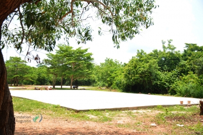 La r&eacute;habilitation du terrain de sport du Lyc&eacute;e Moderne de Dimbokro